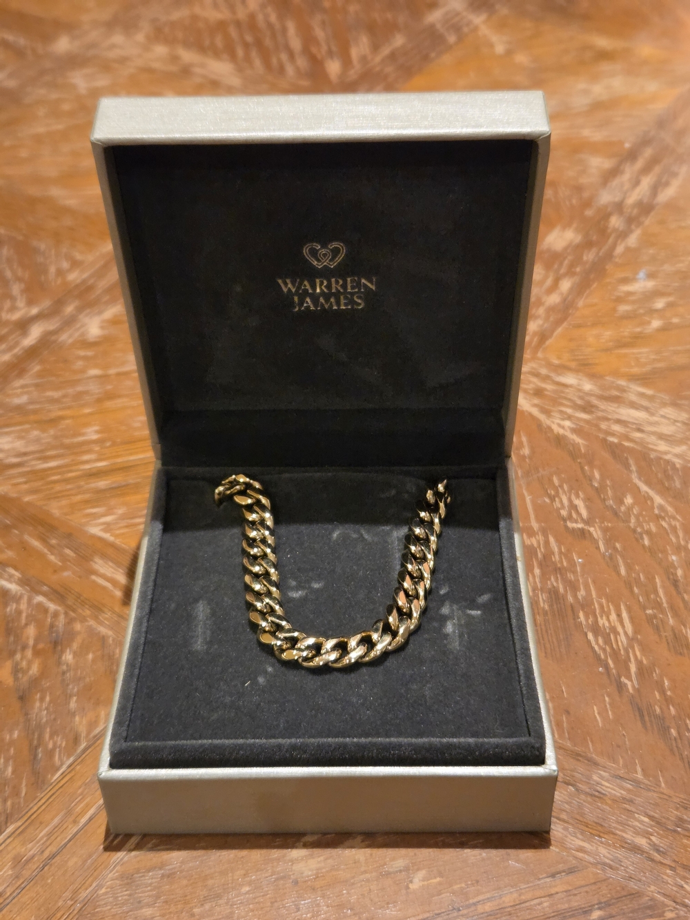 Warren James Gold Cuban Link Necklace